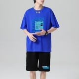 克莱因蓝上衣+黑裤子