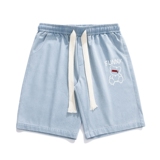 DN3807P45牛仔裤子男士短裤夏季薄款潮牌宽松直筒外穿潮流百搭，男装休闲裤，星座510A-1