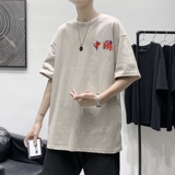 T1544P25现货夏季宽松短袖T恤男潮百搭上衣男士大码圆领休闲t恤，男装T恤，星座510A-1