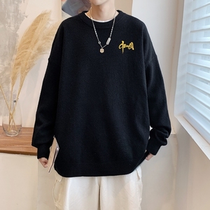 MD2819P55男2022秋季新款男士时尚圆领毛衣潮流百搭套头针织衫图片