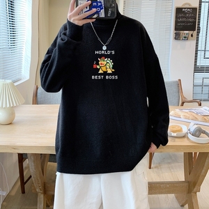 MG2996P65秋冬季潮流百搭高领毛衣男内搭打底衫潮牌ins纯色针织衫
