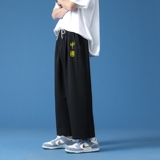 K2071P48运动裤卫裤男2022春夏韩版ins潮流修身束脚宽松休闲裤子，男装休闲裤，星座510A-1