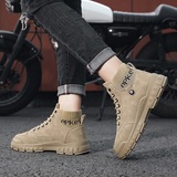 X2500P42马丁靴男秋季新款高帮工装靴男潮靴潮流休闲鞋子男沙漠靴，男鞋马丁靴，星座510A-1