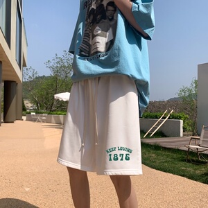 DD3529户外时尚休闲夏季短裤男六分短裤百搭沙滩篮球大码宽松图片