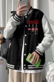 BQ3226P75港风潮牌休闲宽松夹克男潮胸前小标印花棒球服外套男，男装夹克，星座510A-1
