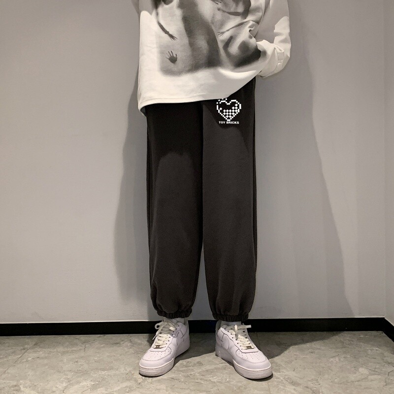 KD3457卫裤高弹健康布休闲裤运动卫裤长裤小脚男士宽松卫裤图片