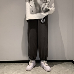 KD3457卫裤高弹健康布休闲裤运动卫裤长裤小脚男士宽松卫裤图片