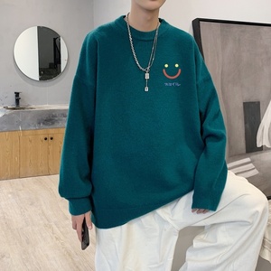 MD2809P55毛衣男韩版潮流宽松bf慵懒圆领秋男士针织衫打底线衣服