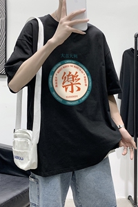 2021港风夏季宽松男女情侣短袖T恤 XZ1102-1-T1677-P25图片
