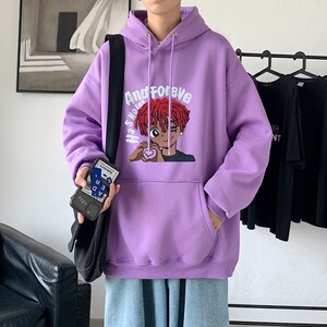 LD5675P38oversize小众高街男潮ins春秋季男生衣服美式重磅卫衣男图片