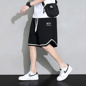 DK6967P35黑地板 华棉短裤篮球大码宽松户外时尚休闲夏季短裤男图片