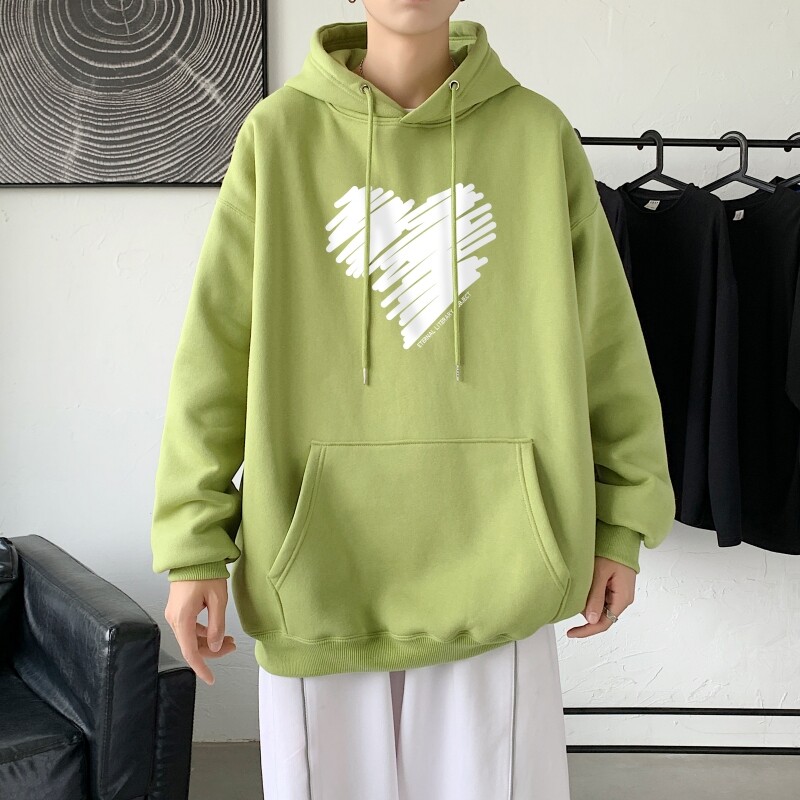 L2611P48秋季上新休闲连帽百搭韩潮外套卫衣男情侣装连帽卫衣图片