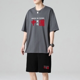 TZ3516短袖t恤男夏季薄款潮牌短裤休闲运动套装轻奢时尚感男士，男装休闲套装，星座510A-1