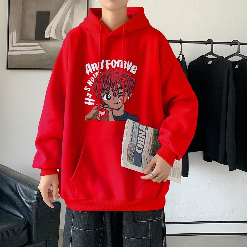 LD5675P38小众高街男潮ins春秋季男生衣服美式重磅卫衣男oversize,男装卫衣,星座510A-1