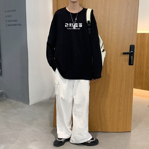 C2620P30秋款长袖t恤男 青少年纯棉秋季打底衫新款秋装外穿秋衣图片