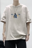 2021港风夏季宽松男女情侣短袖T恤XZ1102-1-T1706-P25，男装T恤，星座510A-1
