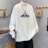 MG2810P65高领毛衣男春秋新港风ins潮流宽松慵懒风打底针织衫，男装针织衫/毛衣，星座510A-1