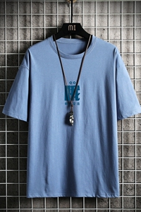 T2282P25网格挂拍短袖ins潮牌潮流夏薄衣服港风宽松圆领半袖体恤