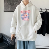 L2545韩版ins男士宽松运动连帽卫衣秋冬加绒情侣外套，男装卫衣，星座510A-1