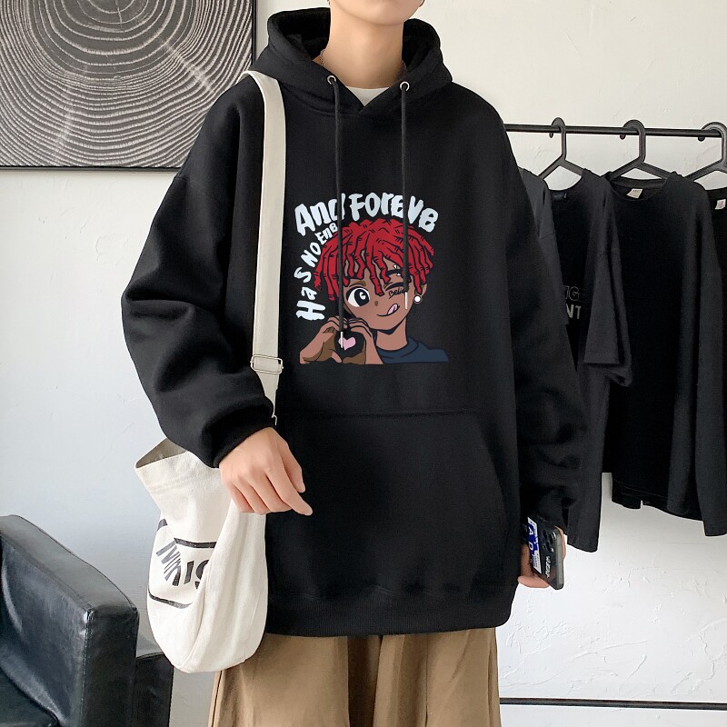LD5675P38美式重磅卫衣男oversize小众高街男潮ins春秋季男生衣服,男装卫衣,星座510A-1