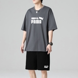 TZ3886潮牌短裤休闲运动套装轻奢时尚感男士短袖t恤男夏季薄款，男装休闲套装，星座510A-1