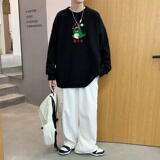 MD2848P55潮流秋冬圆领套头针织衫开衫男女情侣休闲慵懒风毛衣，男装针织衫/毛衣，星座510A-1