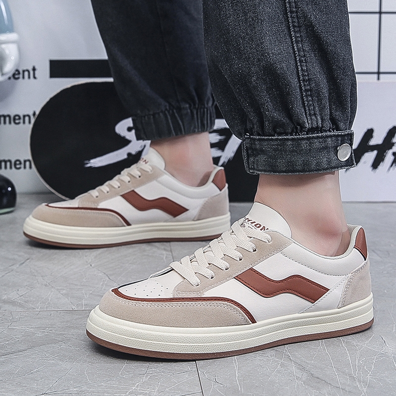 新款潮流小白鞋运动运动低帮鞋男小众板鞋男鞋2022夏季，男鞋休闲鞋，星座510A-1