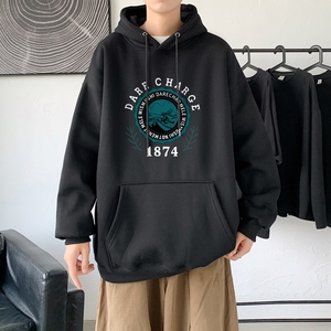 L2479P48延续 潮流元素潮趣文字字母印花常规款连帽卫衣男图片