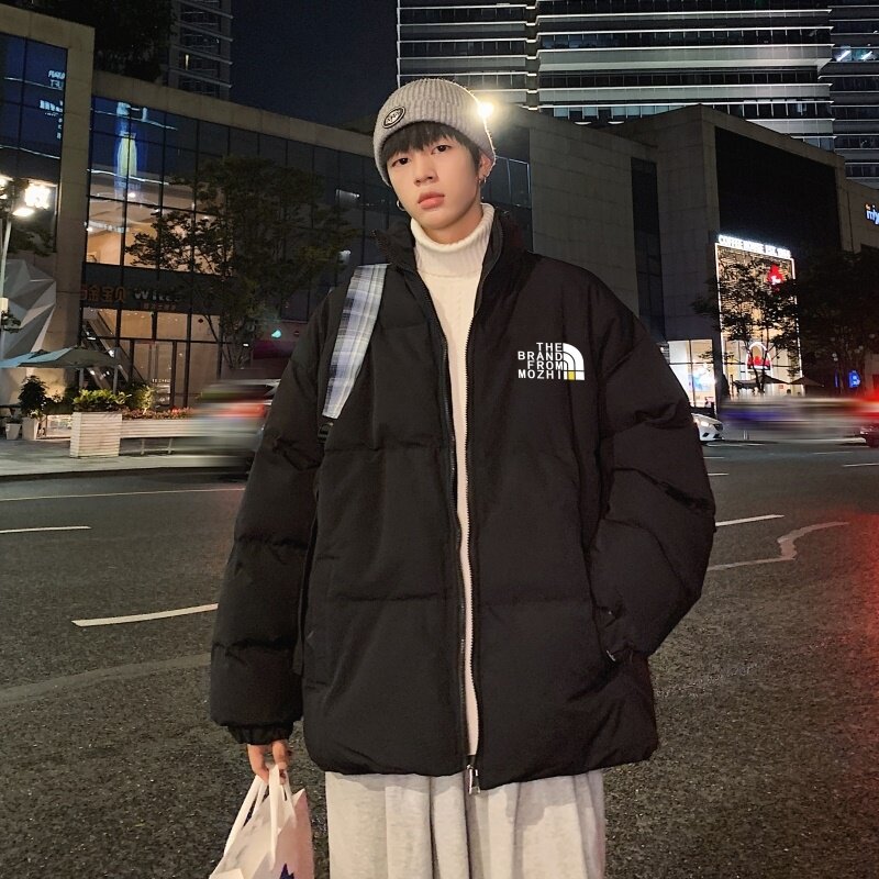 MY2876P85新棉服男新款日系宽松潮流棉服无帽外套冬季港风面包服,男装棉衣,星座510A-1