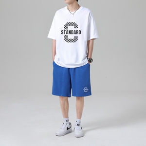 TZ3669P65休闲运动套装轻奢时尚感男士短袖t恤男夏季薄款潮牌短裤图片