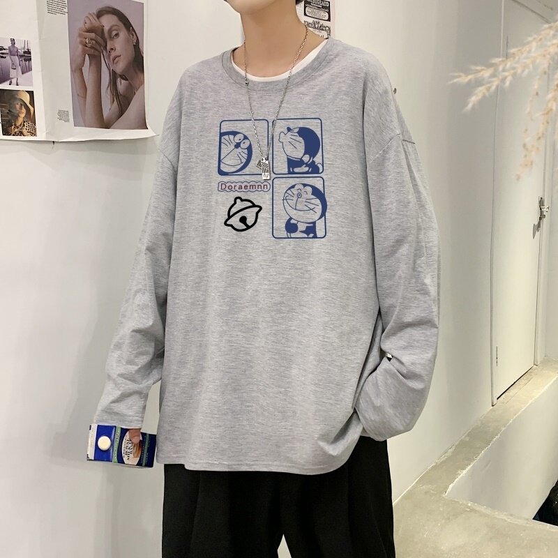 C2705P30男士长袖t恤春季潮牌薄款宽松潮流春装卫衣服春衣打底衫,男装T恤,星座510A-1