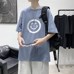 2021港风夏季宽松男女情侣短袖T恤 XZ1102-1-T1680-P25图片