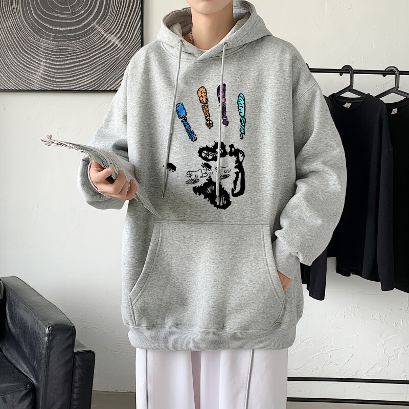 L2461P48秋季上新休闲连帽百搭韩潮外套卫衣男情侣装连帽卫衣,男装卫衣,星座510A-1