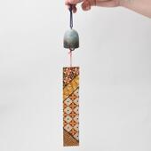 日本进口神奈川小田原松虫铃虫风铃寄木细工短册日式 饰创意礼物 装