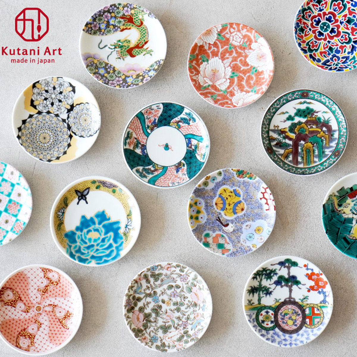 日本进口艺术九谷烧豆皿日式碟子陶瓷创意餐具家用零食配菜蘸料碟,餐饮具,碟,淘宝优惠券,粉丝福利购,淘宝优惠卷