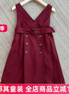 6021外贸女童连衣裙春秋冬季背心裙气质裙子 110-150cm特价！