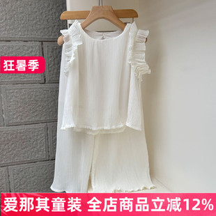 241女童夏季短袖上衣长裤有内衬 微疵110-170cm