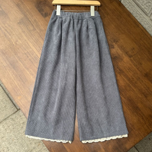 春季 110 新款 条绒裤 150cm 休闲裤 202女童长裤