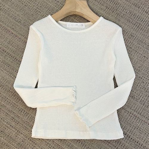 女童长袖打底衫春秋T恤衫纯棉弹