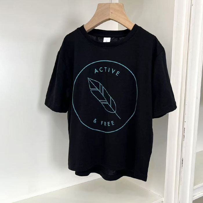 6021男女童短袖T恤衫夏季薄款运动速干上衣 8-12岁