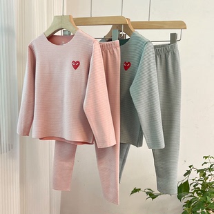 秋衣秋裤 620男女童德绒长袖 秋冬打底衫 二件套装 长裤