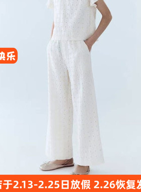 242外贸女童长裤春秋休闲裤莱赛尔棉柔软裤子140-152cm