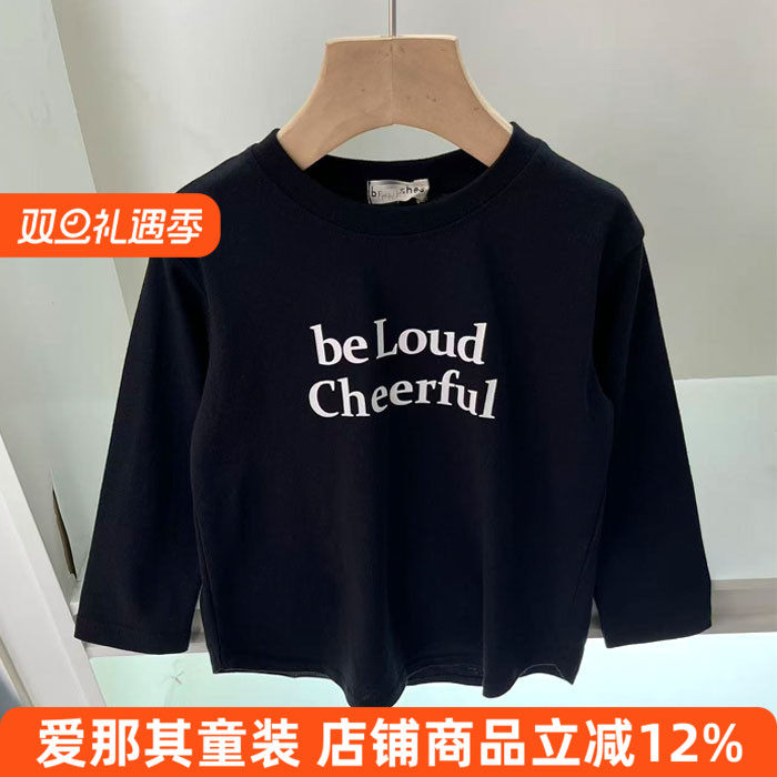 9224日单BR男女童长袖T恤衫春秋打底衫上衣 90-150cm 特价！