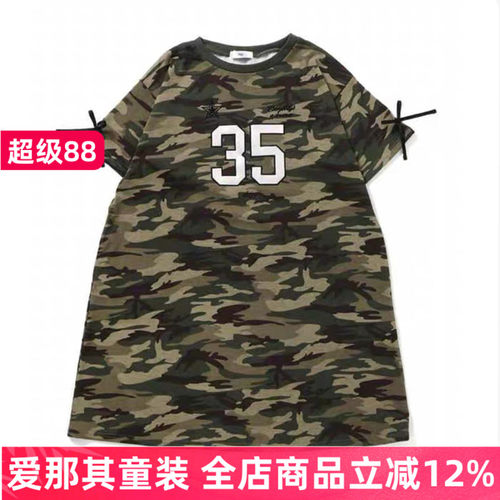 女童短袖连衣裙夏季薄款休闲裙子