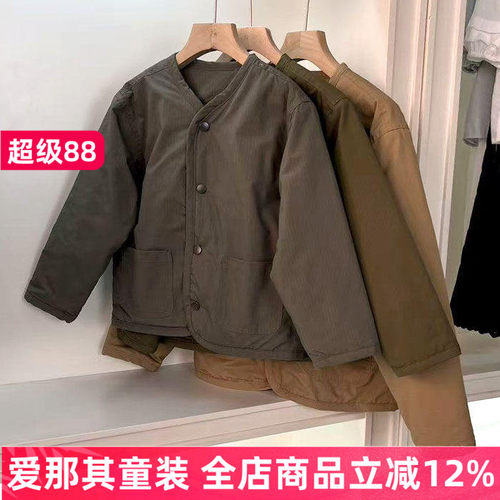 男女童长袖薄款棉衣春秋冬季棉袄