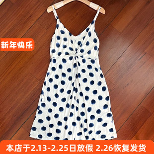 6021女士夏季吊带裙性感波点连衣裙子H*