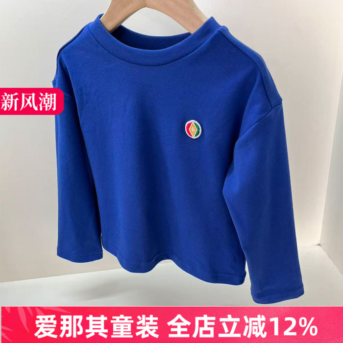 6021韩单男女童长袖卫衣春秋冬季德绒高弹打底衫上衣100-140cm