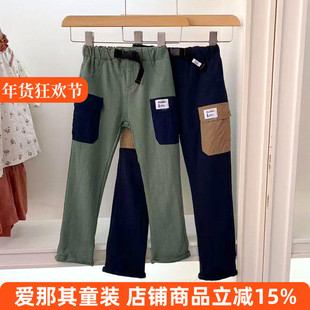 248日单LE男女童长裤春秋针织休闲裤 100-130cm 特价！
