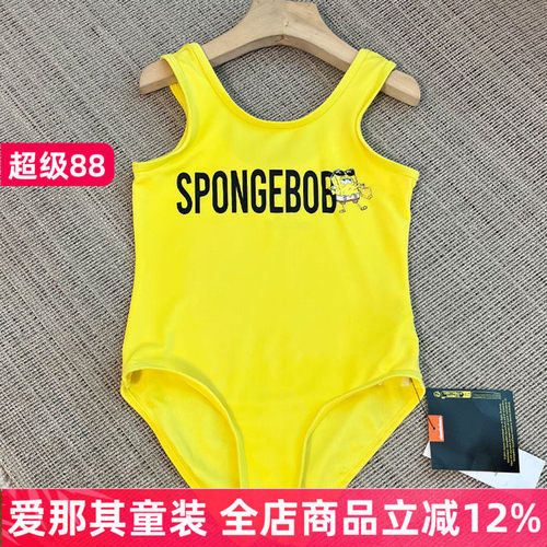 女童泳装夏季无袖连体游泳衣大童