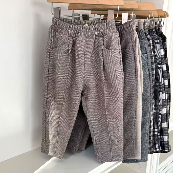 男女童长裤冬季厚款保暖休闲裤